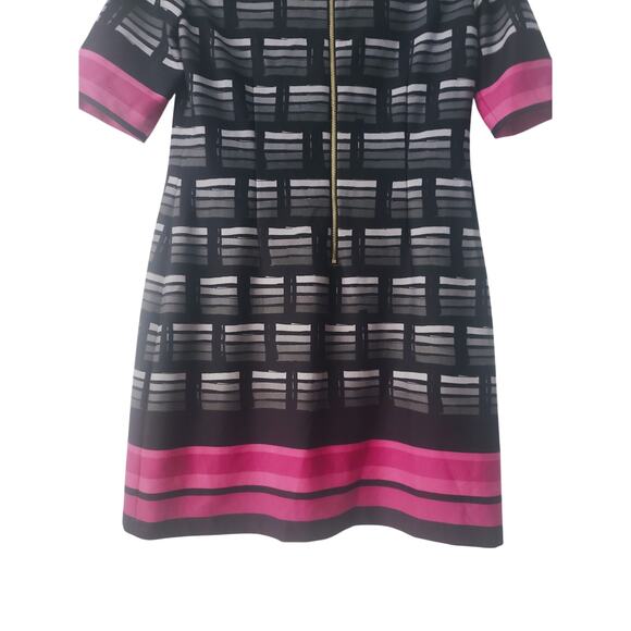 Eliza J Missy Mod Printed Black/Pink Dress Size 6P - Picture 6 of 8